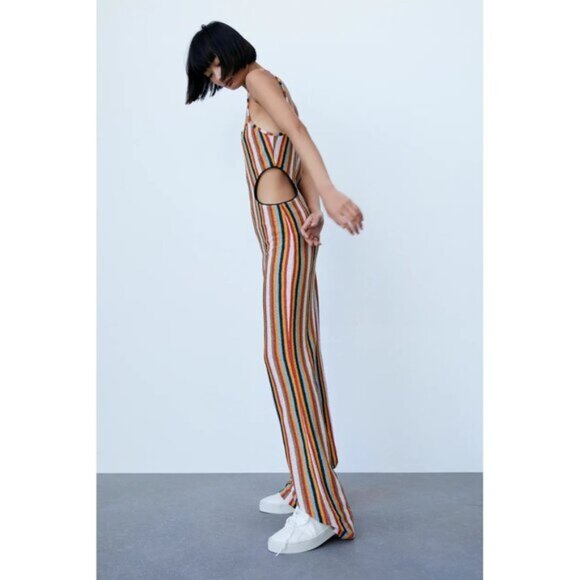 NWT Zara white glittery lace up sneakers US 10 - Picture 3 of 15